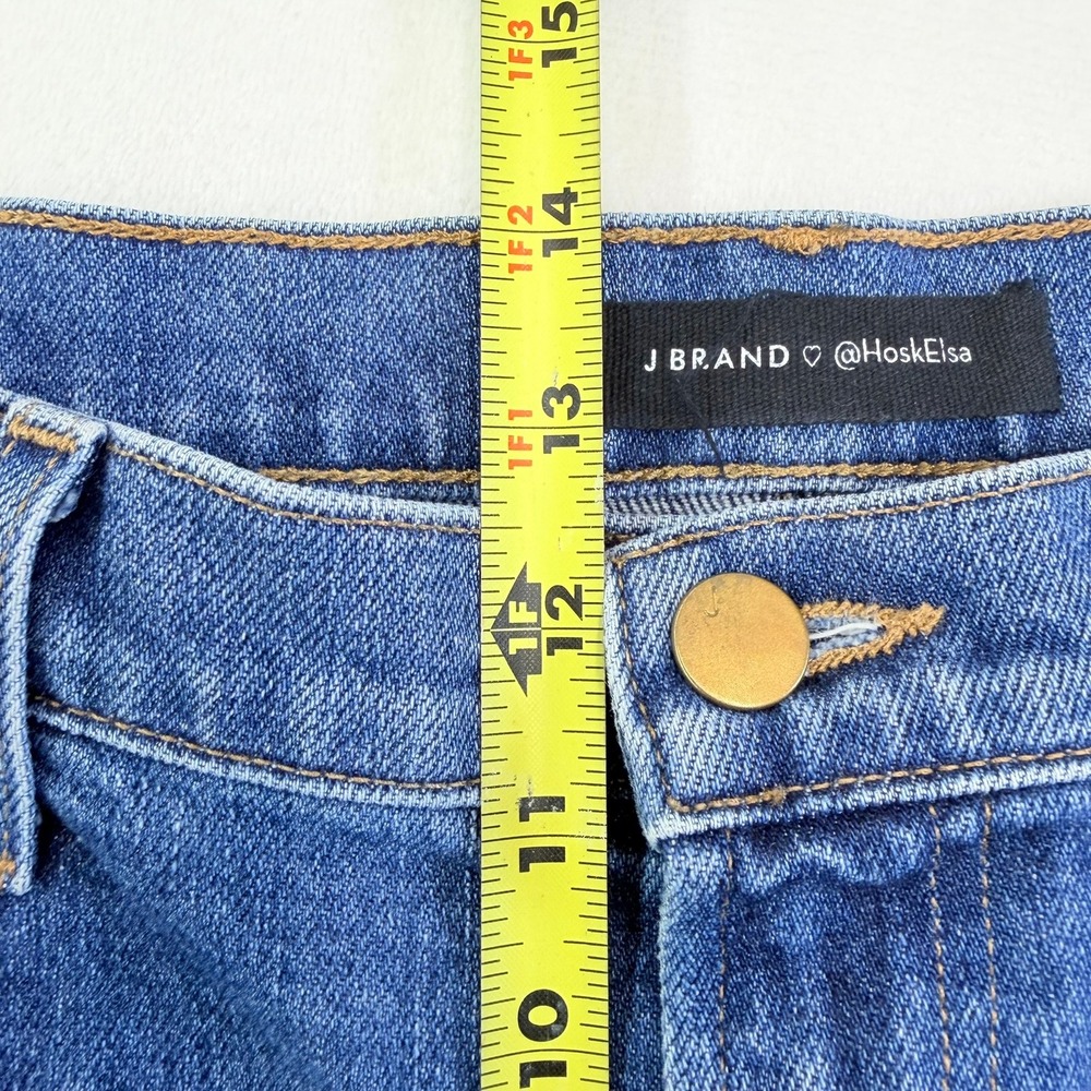 J Brand x Elsa Hosk Monday Wide Leg Jeans Womens 31 High Rise Workday Blue - Picture 11 of 13